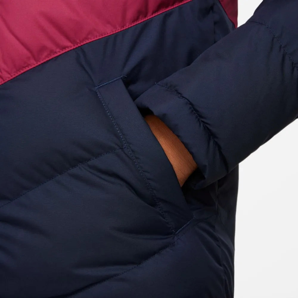 Nike 2021-22 Barcelona Youth NSW Synthetic Fill Jacket - Hyper Royal-Noble Red (Detail 3)