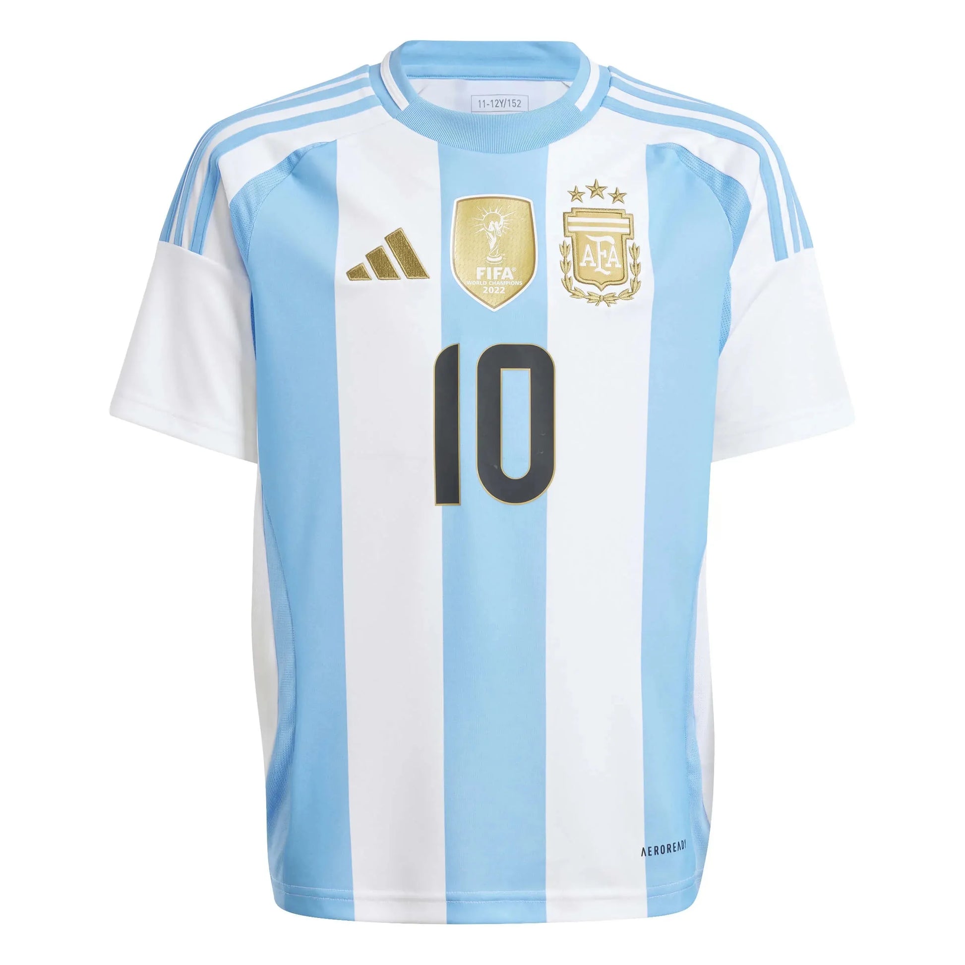 adidas 2024-25 Argentina Youth Stadium Home Messi #10 Jersey (Front)