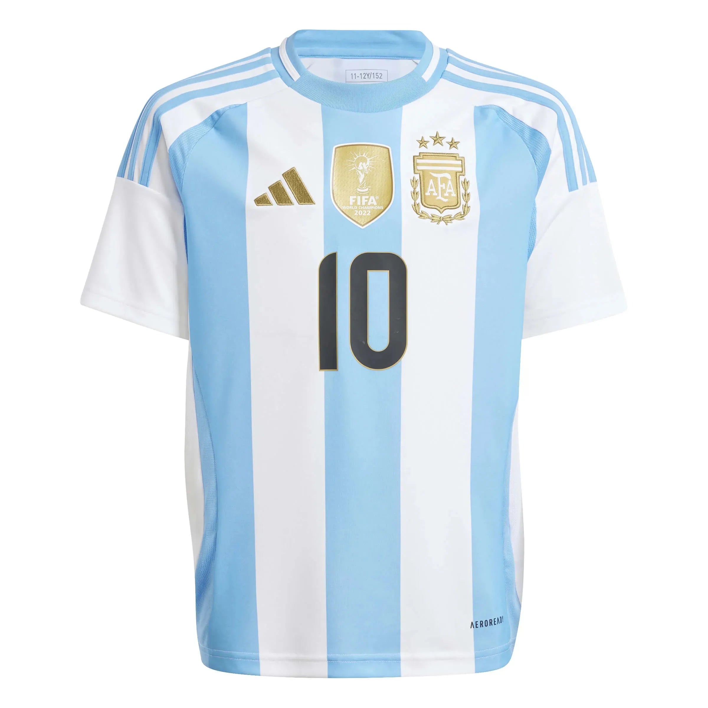 adidas 2024-25 Argentina Youth Stadium Home Messi #10 Jersey (Front)