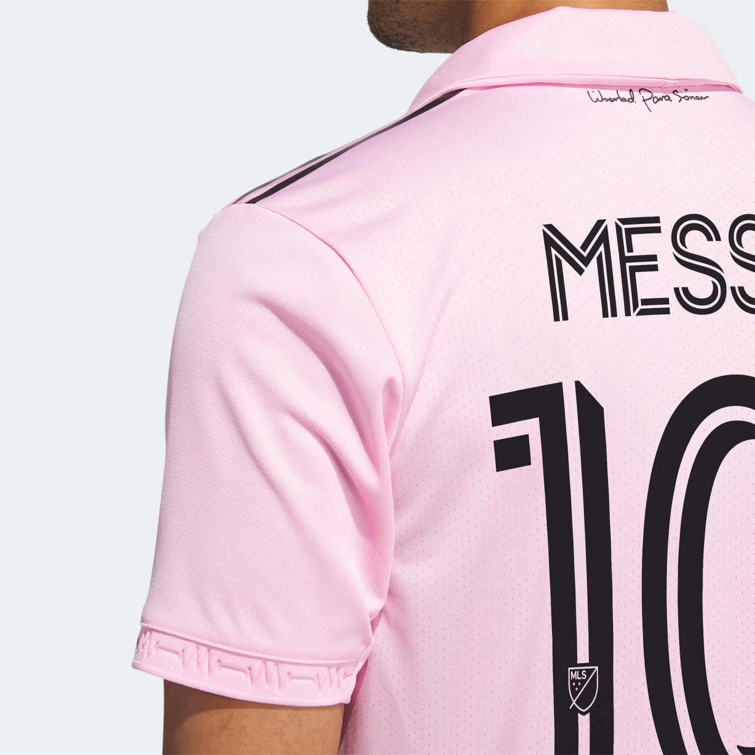 adidas 2023 Inter Miami Men's Authentic Home Messi #10 Jersey (Detail 3)