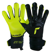 Reusch Freegel Gold Finger Support Goalkeeper Gloves - Black-Lime Green (Set)