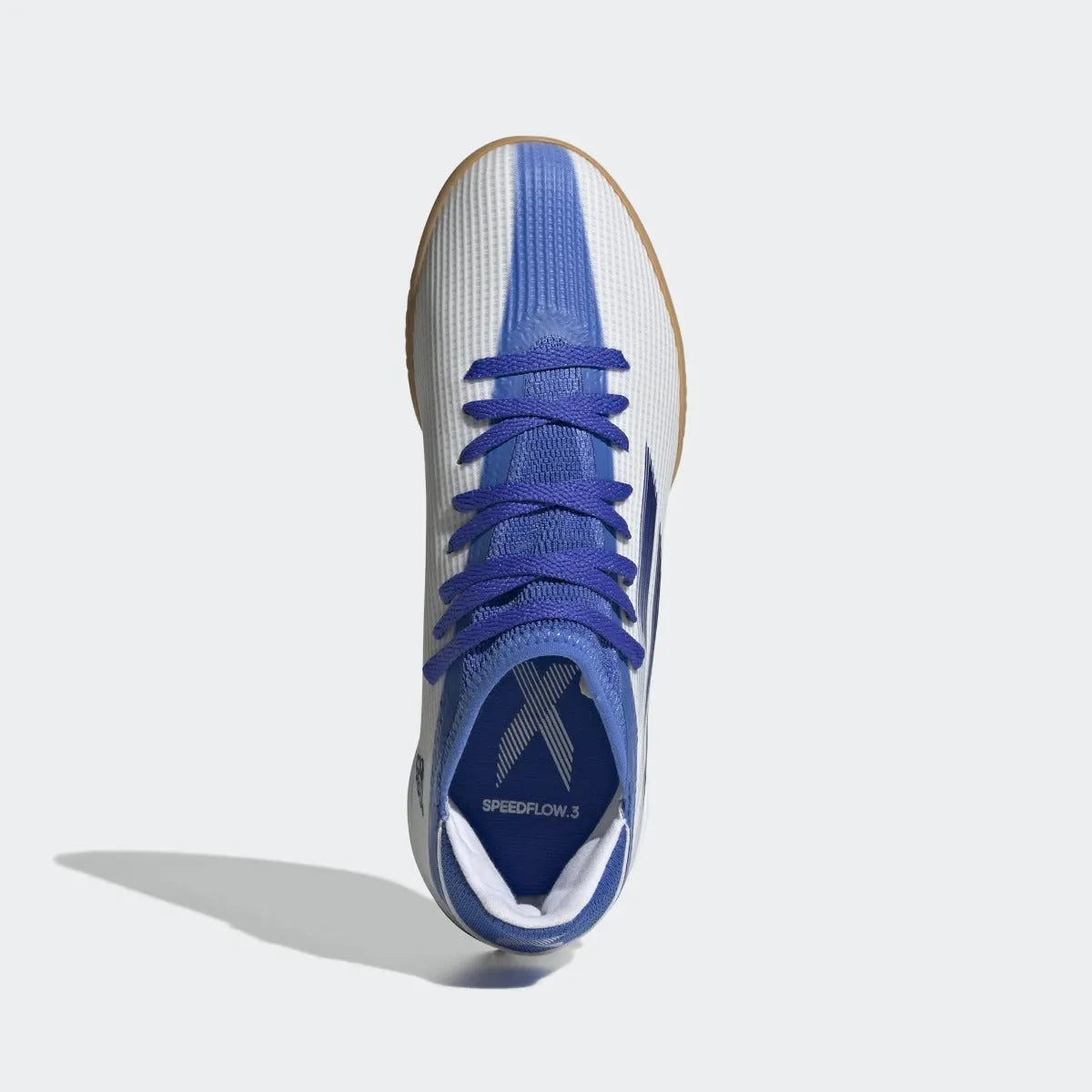 adidas JR X Speedflow .3 Indoor - White-Hi Res Blue (Top)