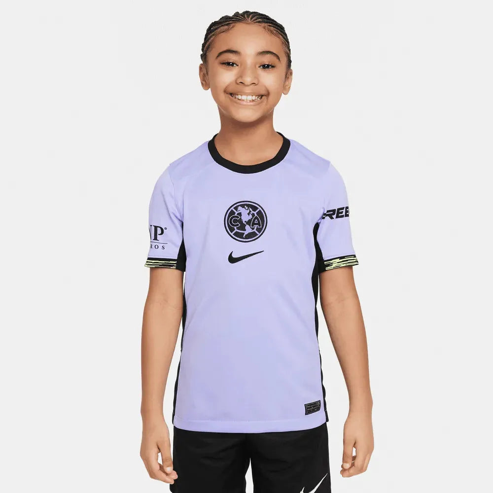 Nike 2023-24 Club America Youth Stadium Third Jersey (Model - Front)