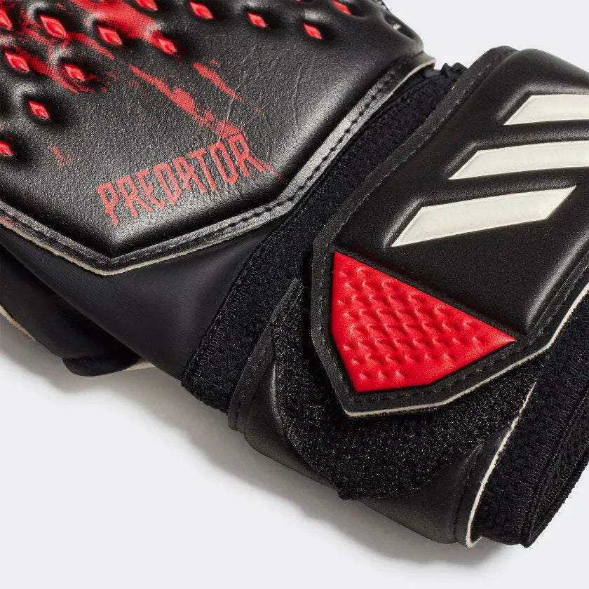 adidas Predator 20 Match Fingersave Goalkeeper Gloves - Black-Red
