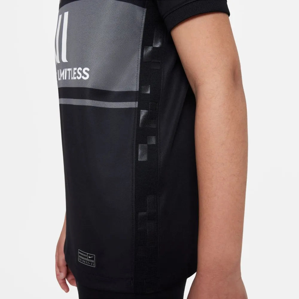 Nike 2021-22 PSG Youth Third jersey - Black-Grey (Detail 2)