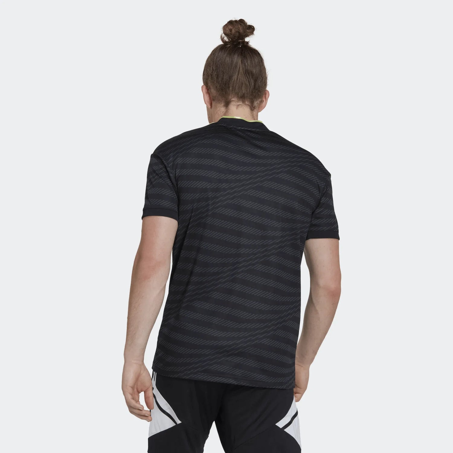 adidas 2022-23 Real Madrid Third Jersey - Black (Model - Back)