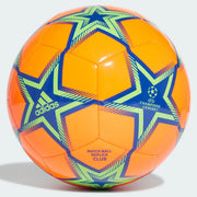 Adidas UCL Pyrostorm Club Ball - Solar Orange-Green-Blue (Front)