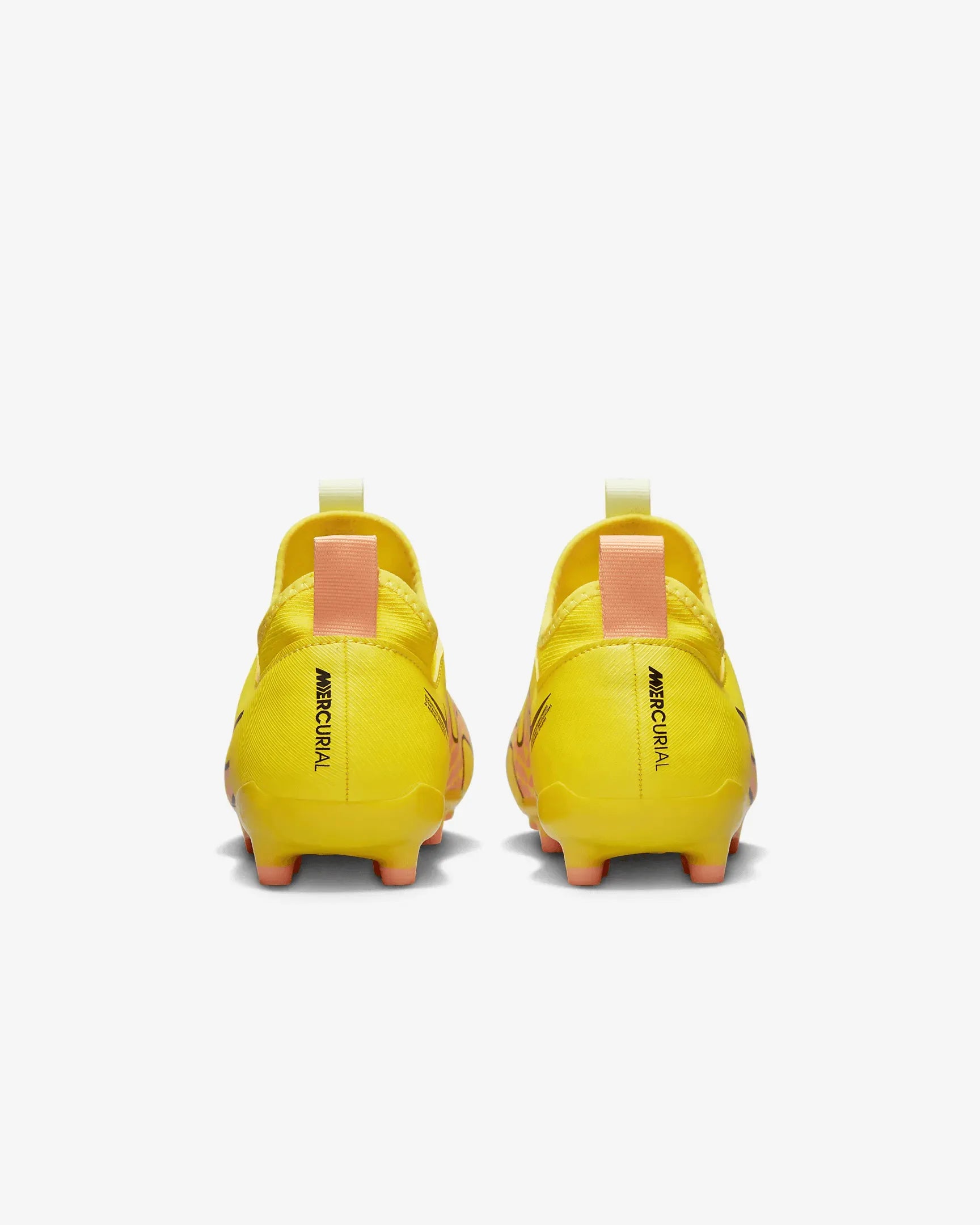 Nike Jr Zoom Vapor 15 Academy FG/MG - Yellow Strike-Sunset Glow (Pair - Back)
