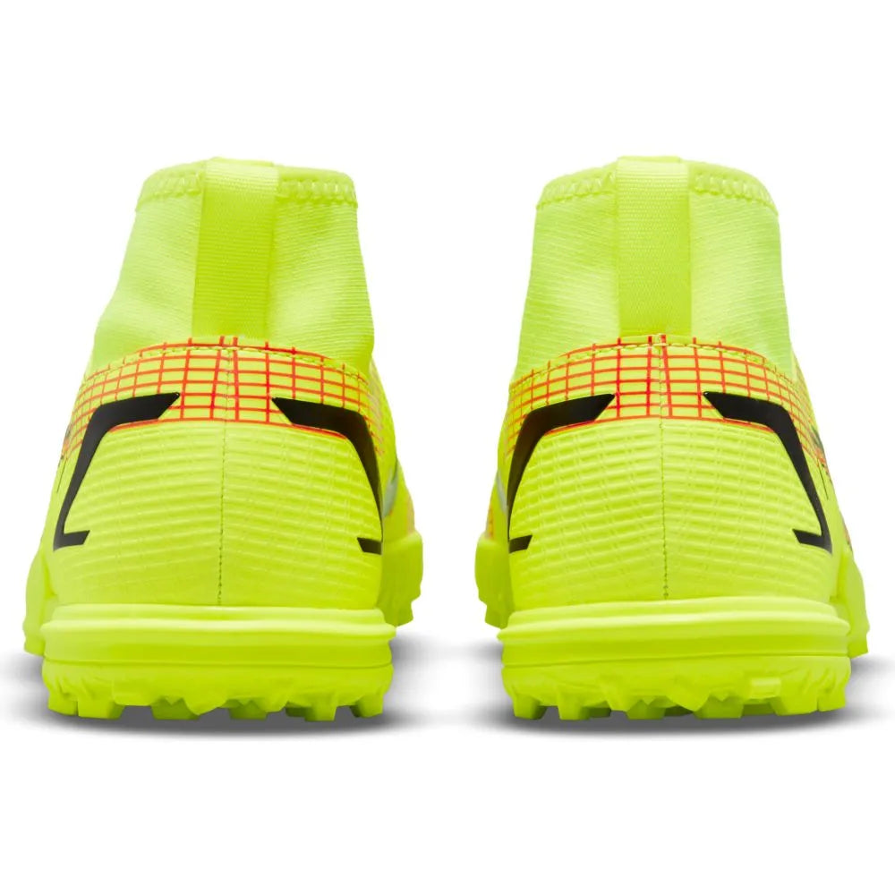 Nike JR Superfly 8 Academy TF - Volt-Bright Crimson (Pair - Back)