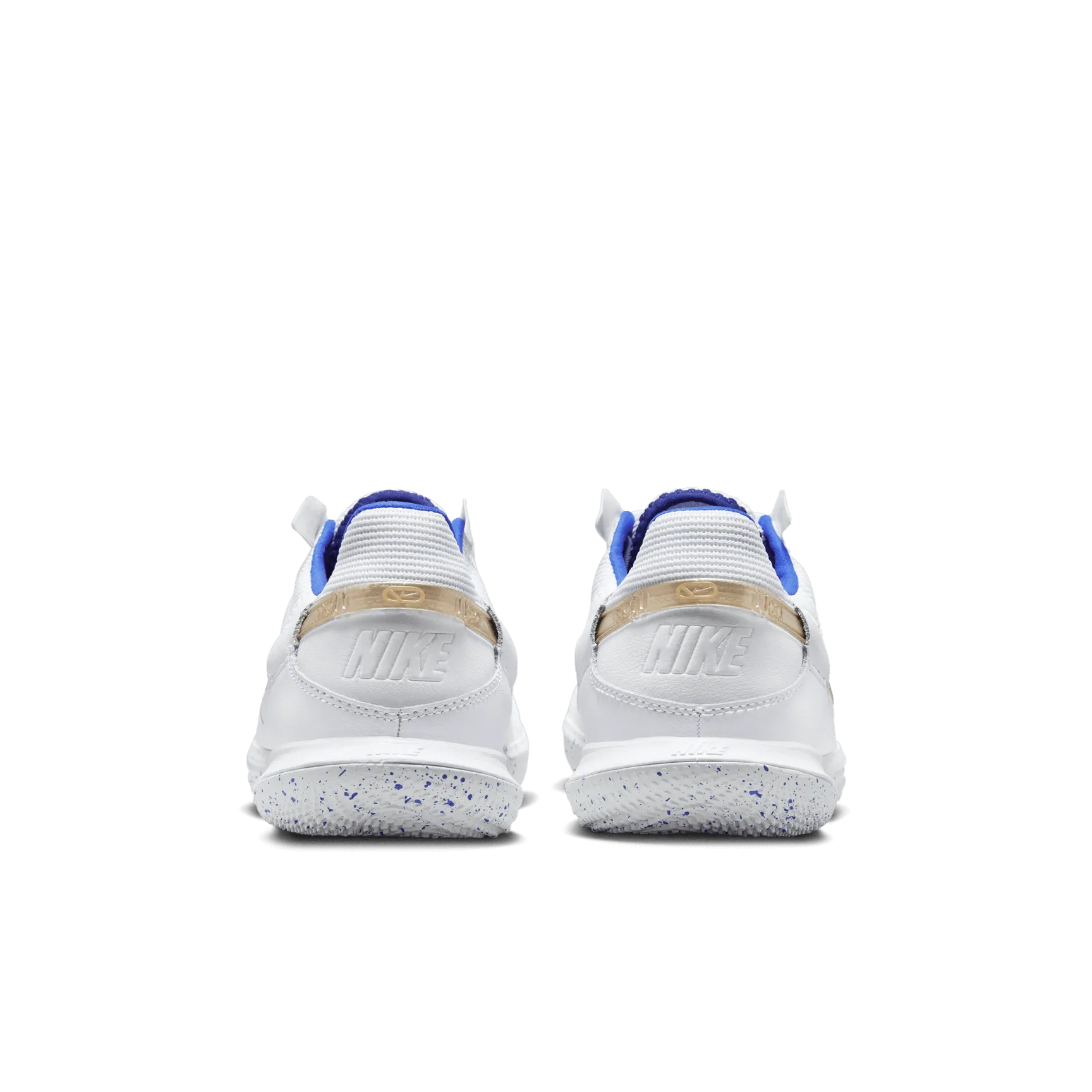 Nike Streetgato Indoor White Hyper Royal Metallic Gold (Pair - Back)