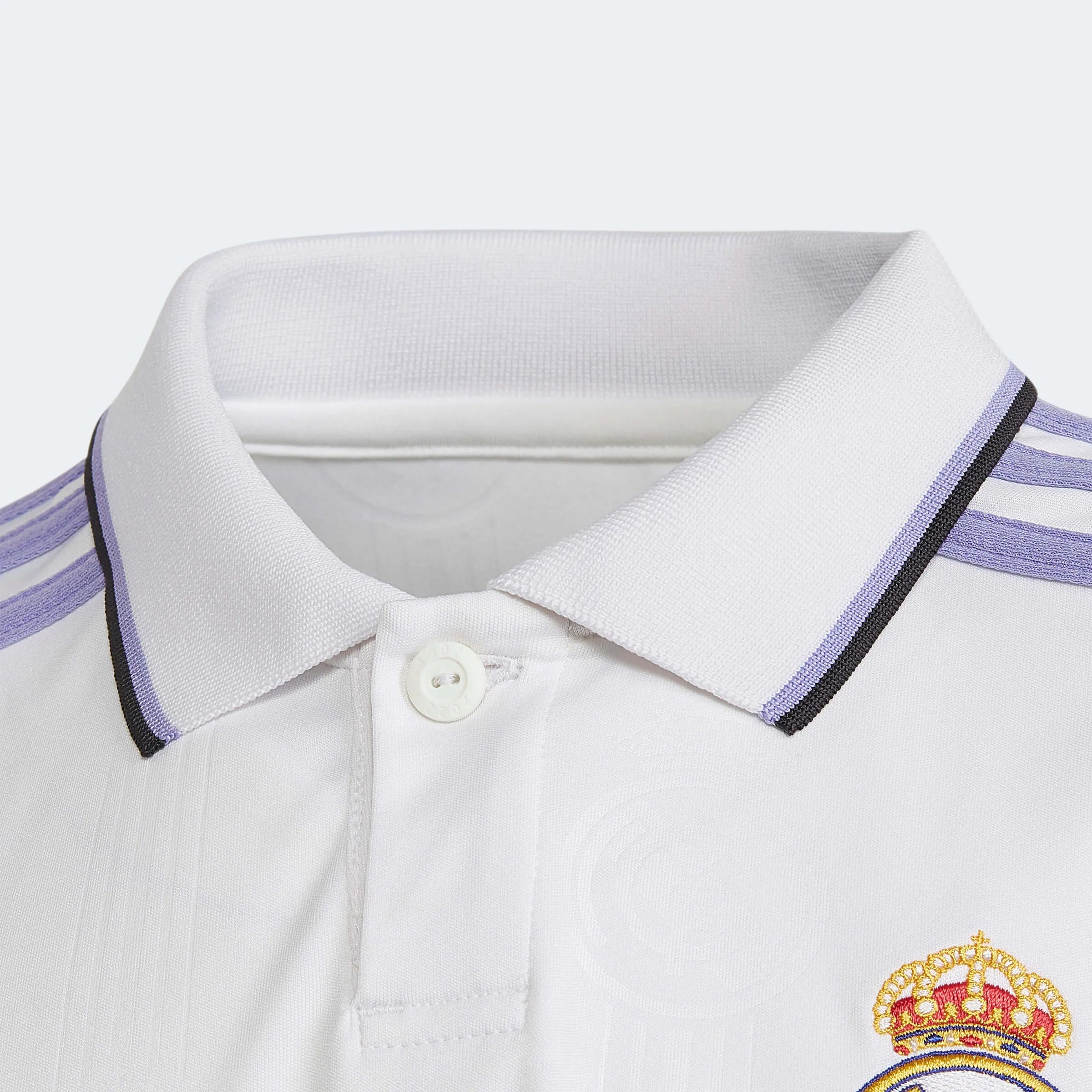 adidas 2022-23 Real Madrid Youth Home Jersey - White (Detail 1)