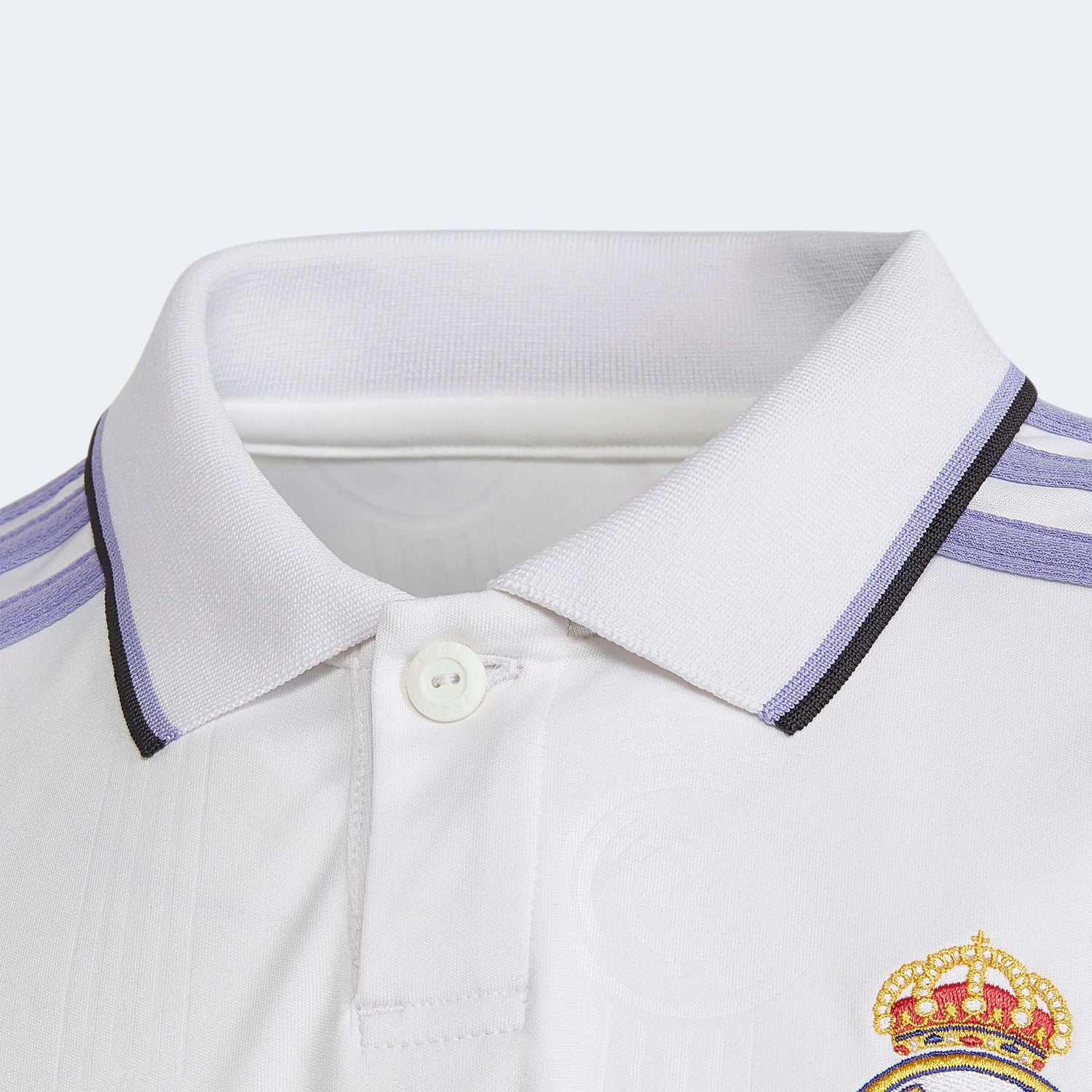 adidas 2022-23 Real Madrid Youth Home Jersey - White (Detail 1)