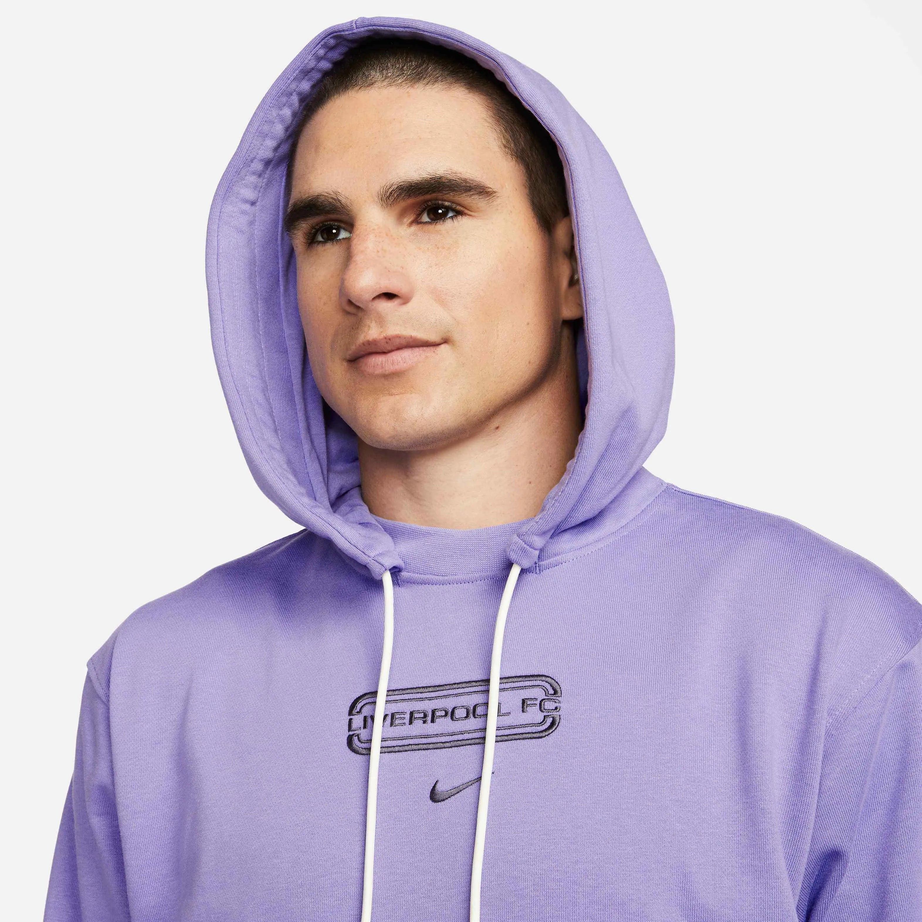 Nike 2023-24 Liverpool Men's Standard Issue Hoodie (Detail 1)