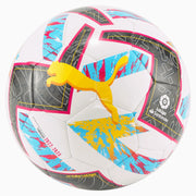 Puma Orbita La Liga 1 MS Soccer Ball - White-Purple-Blue (Front)