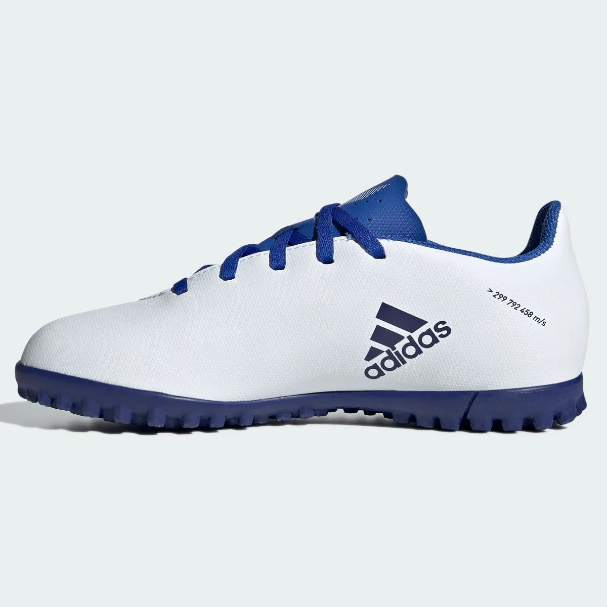 adidas Kids X Speedflow .4 Turf - White-Indigo (Side 2)