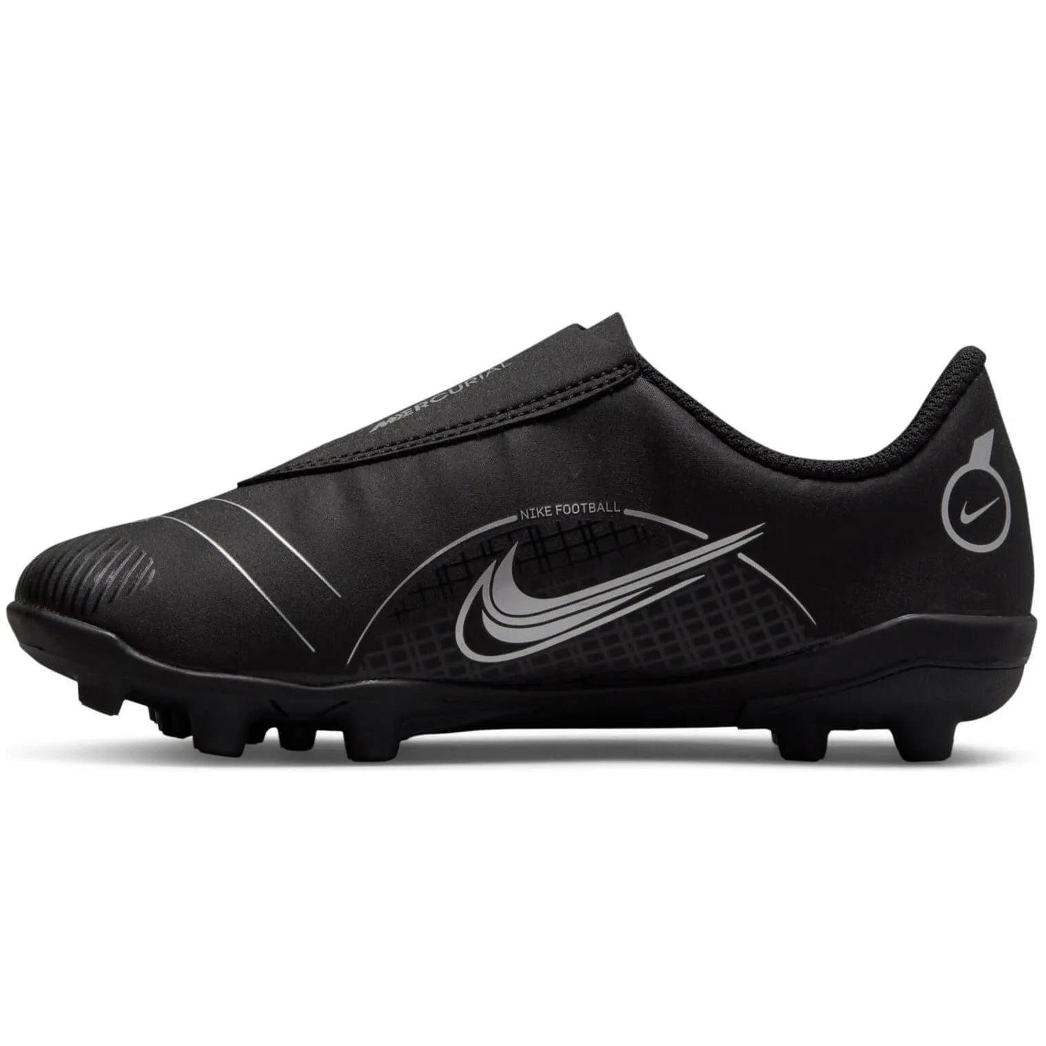 Nike Kids Mercurial Vapor 14 Club FG-MG - Black-Silver (Side 1)