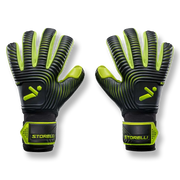 Storelli Silencer Sly Glove with Spine - Black-Yellow (Pair- Outer)