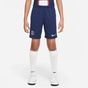 Nike 2022-23 PSG Youth Stadium Home Shorts - Navy-White (Model - Front)