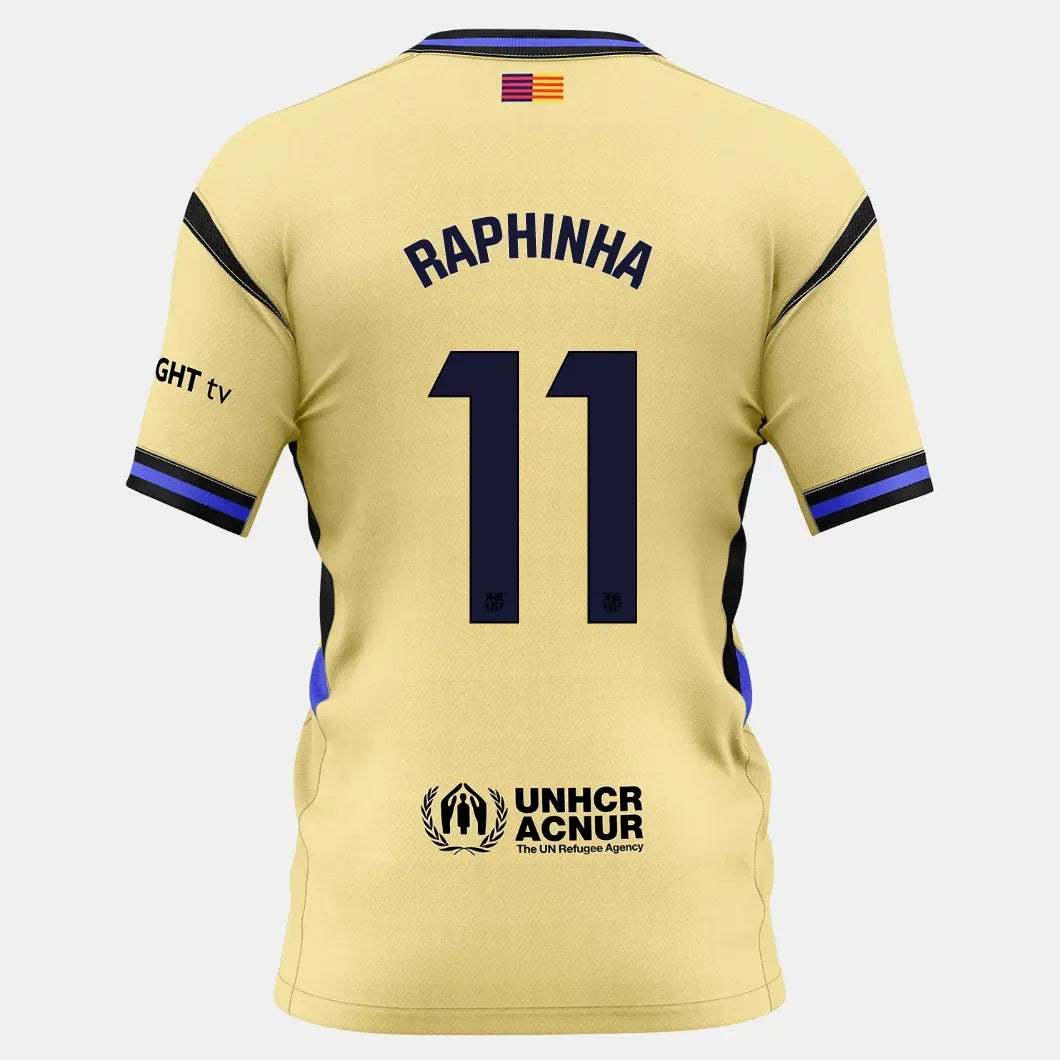 Nike 2025-26 Barcelona Men's Stadium Away Soccer Jersey (Raphinha)