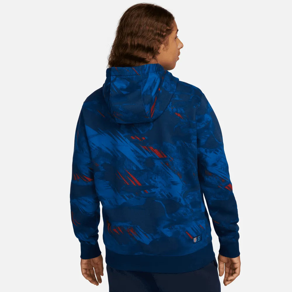 Nike 2022-23 England Fleece PO Hoodie (Model - Back)