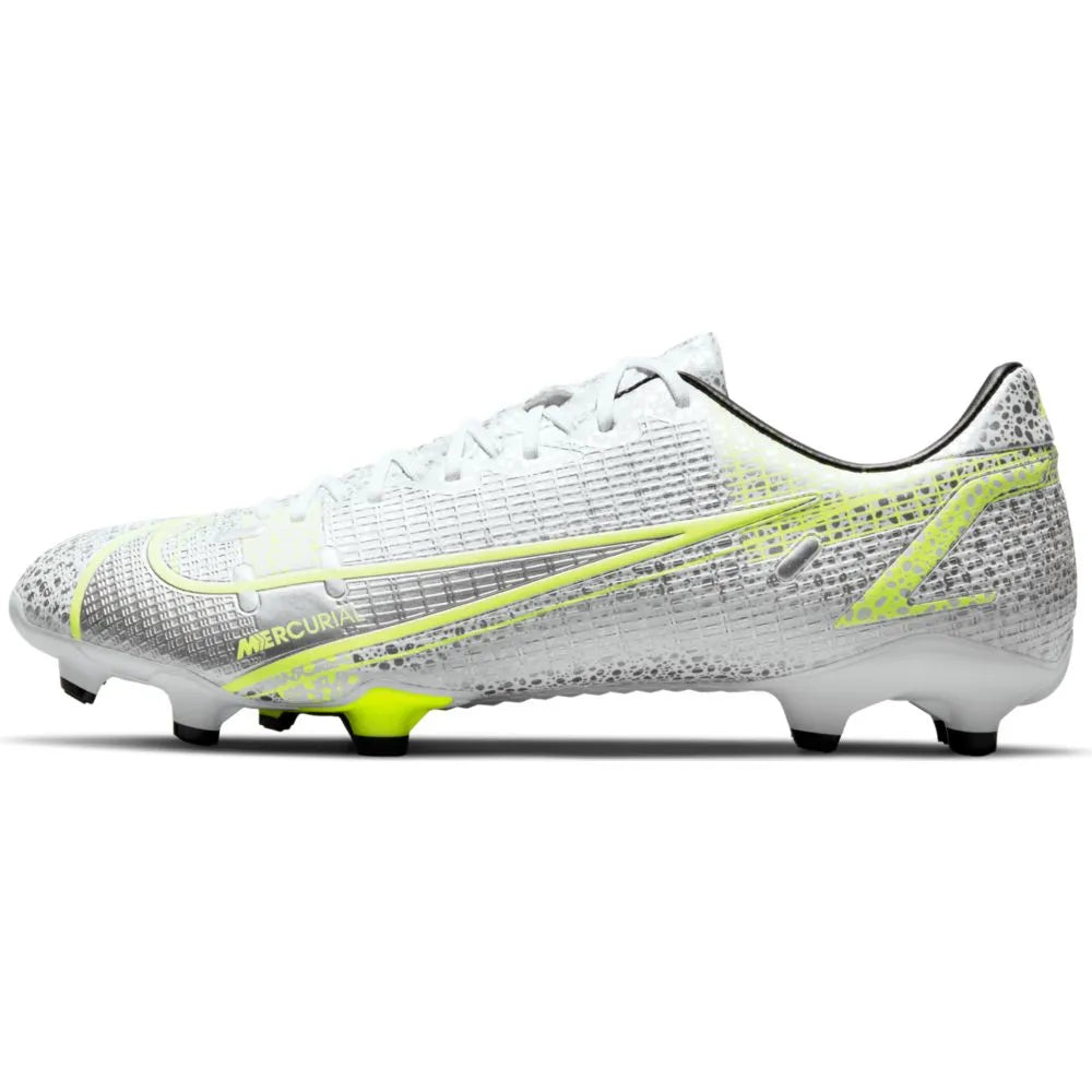 Nike Vapor 14 Academy FG-MG - White-Grey-Volt (Side 1)