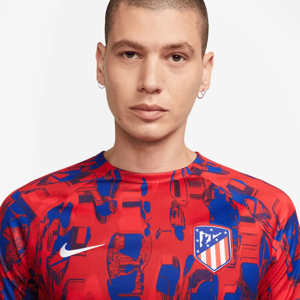 Nike 2023-24 Atletico Madrid Men's Pre-Match Jersey (Detail 1)