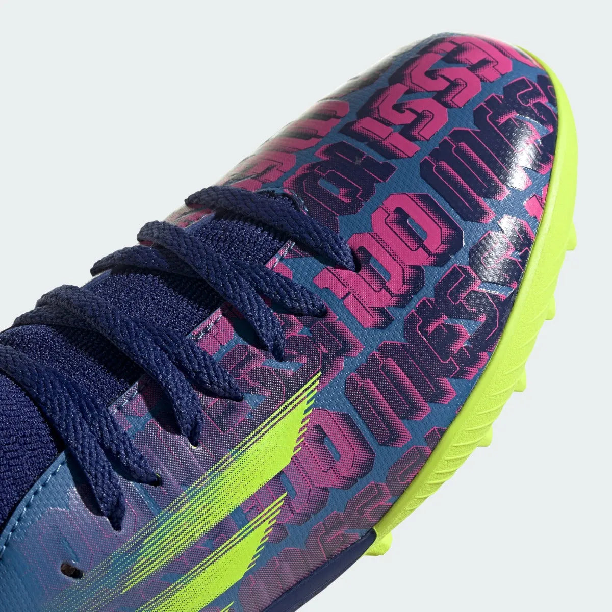 Adidas JR X Speedflow MESSI .3 TF - Blue-Pink-Yellow (Detail 1)