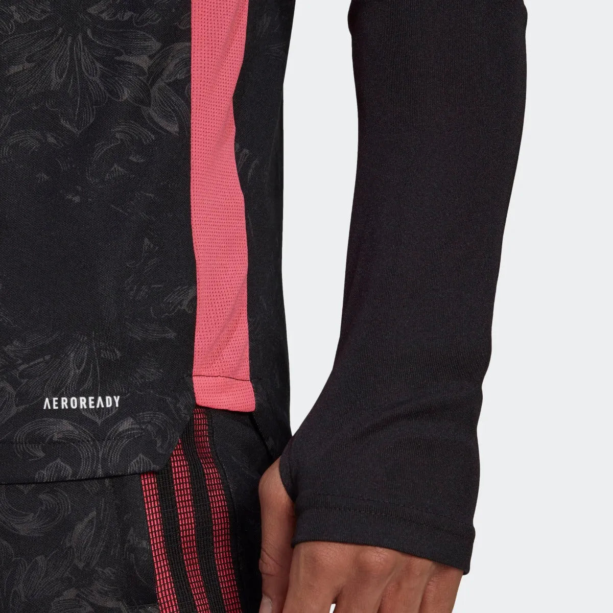 Adidas 2020-21 Real Madrid AOP Training Top - Black-Pink