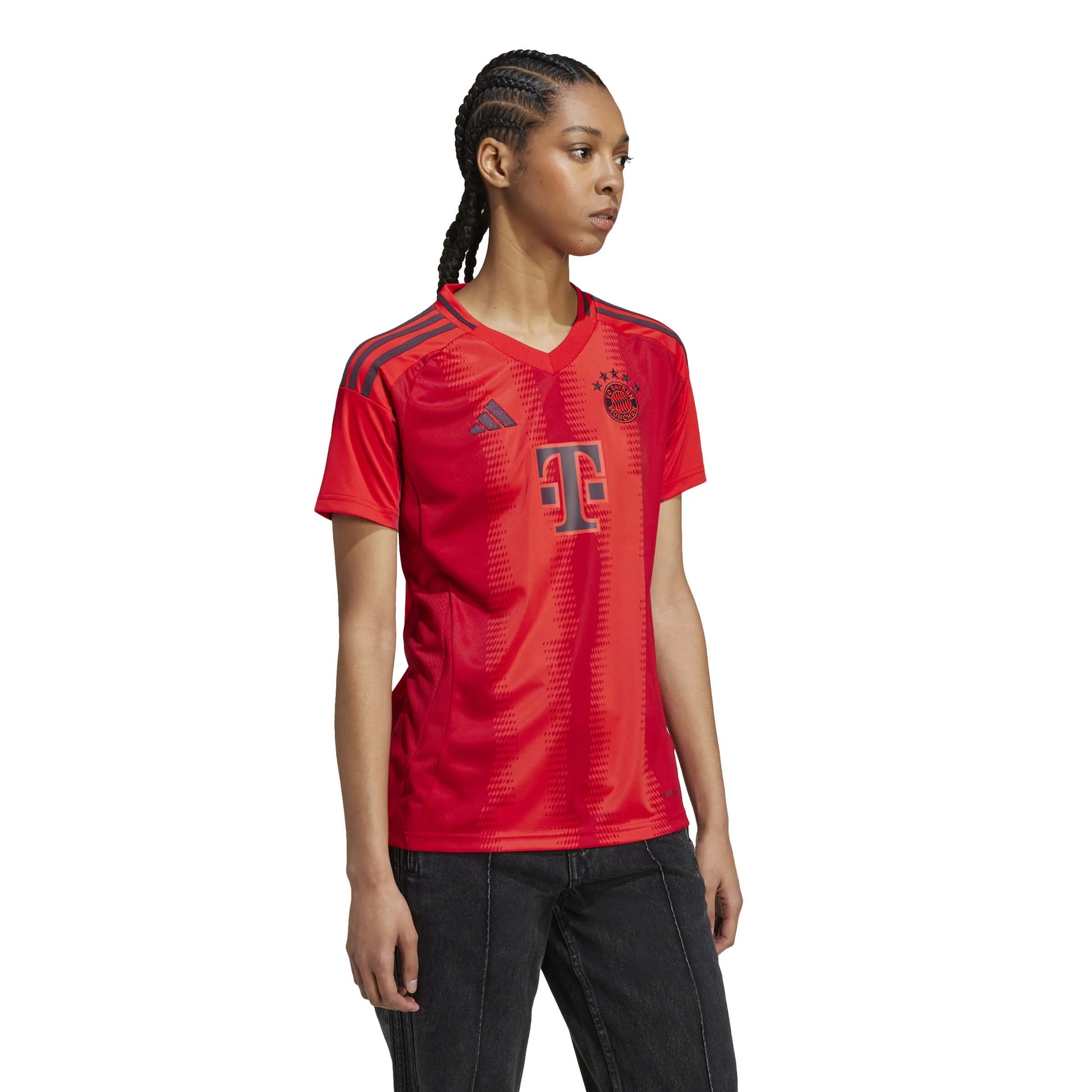 adidas 2024-25 Bayern Munich Women's Stadium Home Jersey (Model - Side)