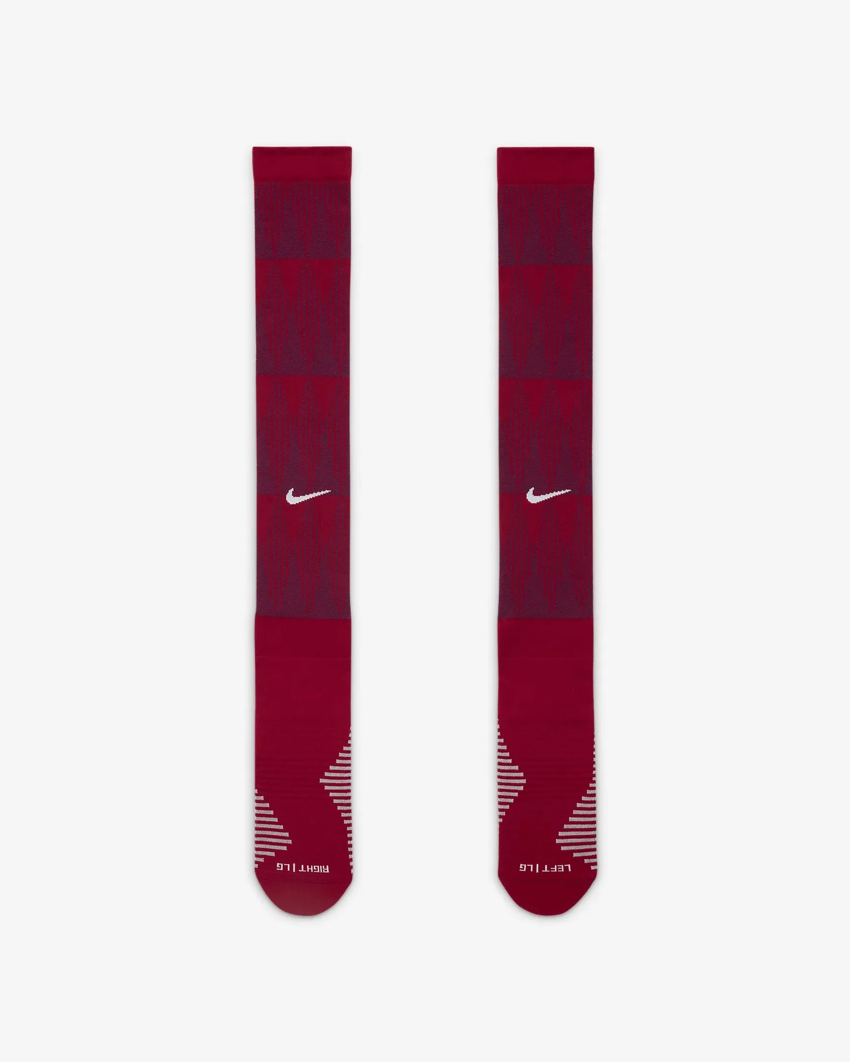 Nike 2023-24 Barcelona Home Stadium Strike Knee-High Socks (Pair - Front)