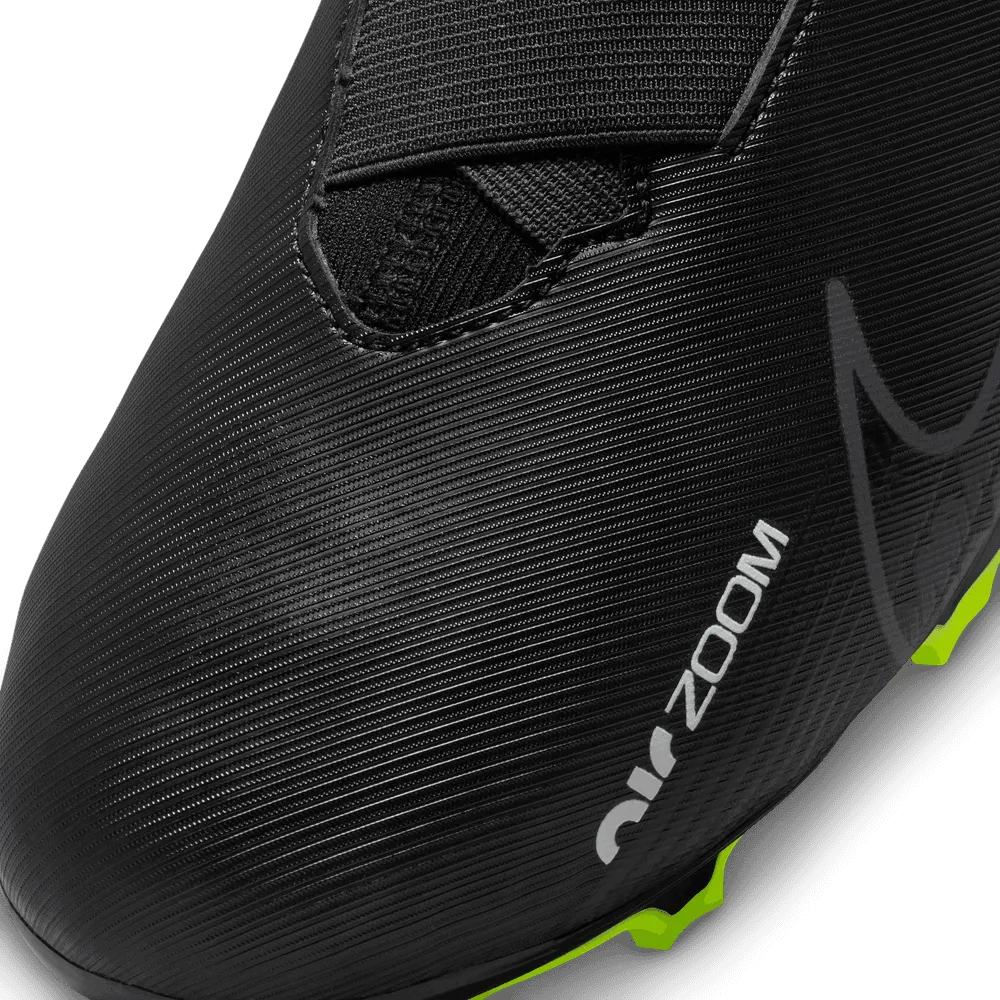 Nike JR Zoom Mercurial Superfly 9 Academy FG-MG - Black-Grey (Detail 2)