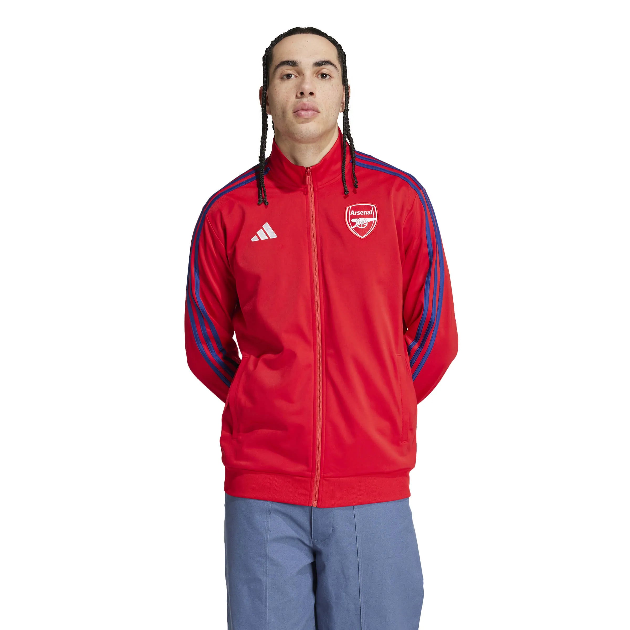 adidas 2024-25 Arsenal Men's DNA Track Top (Model - Front)