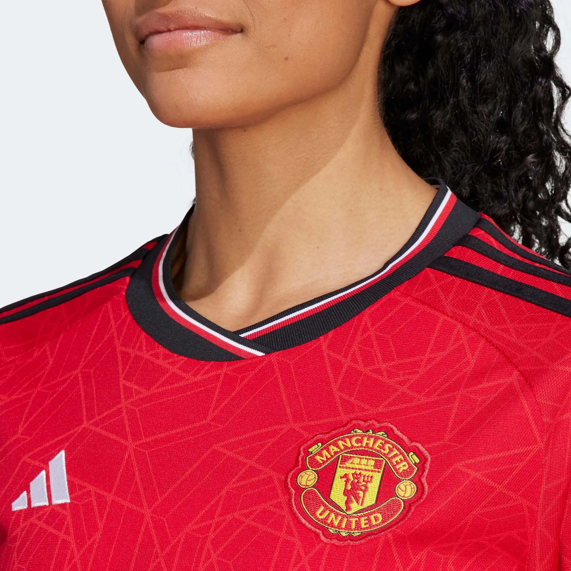 adidas 2023-24 Manchester United Women's Stadium Home Jersey (Detail 1)