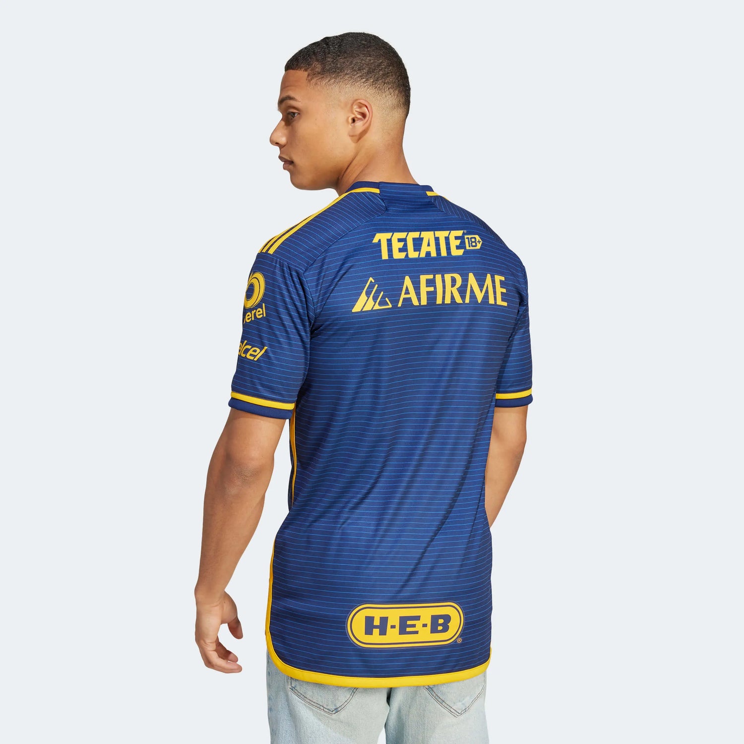 adidas 2023-24 Tigres Men's Stadium Away Jersey (Model - Back)