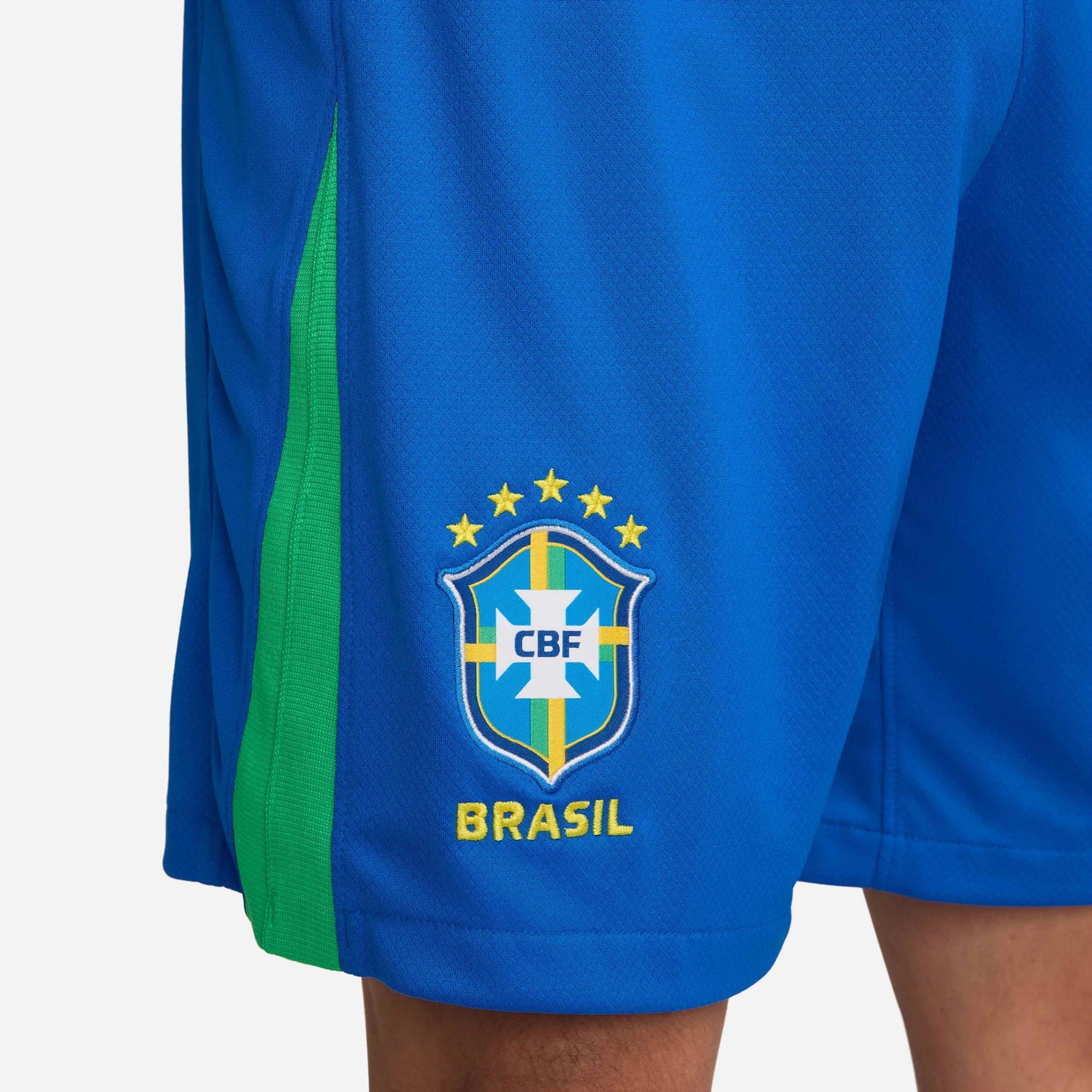 Nike 2024-25 Brazil Men's Stadium Home Shorts (Detail 2)