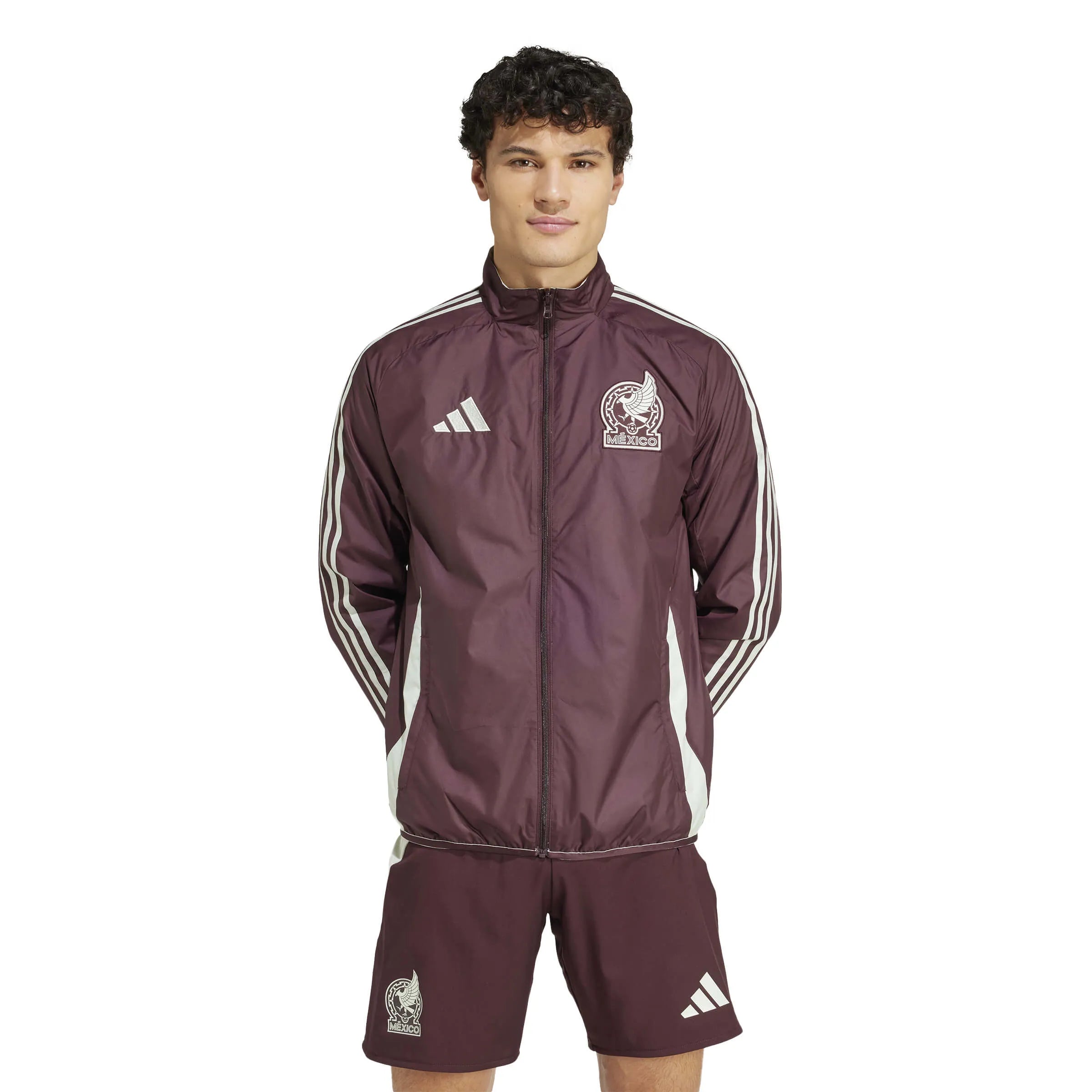 adidas メキシコ国旗デザインジャケット adidas 2024-25 Mexico Men's Anthem Jacket | ProSoccer US