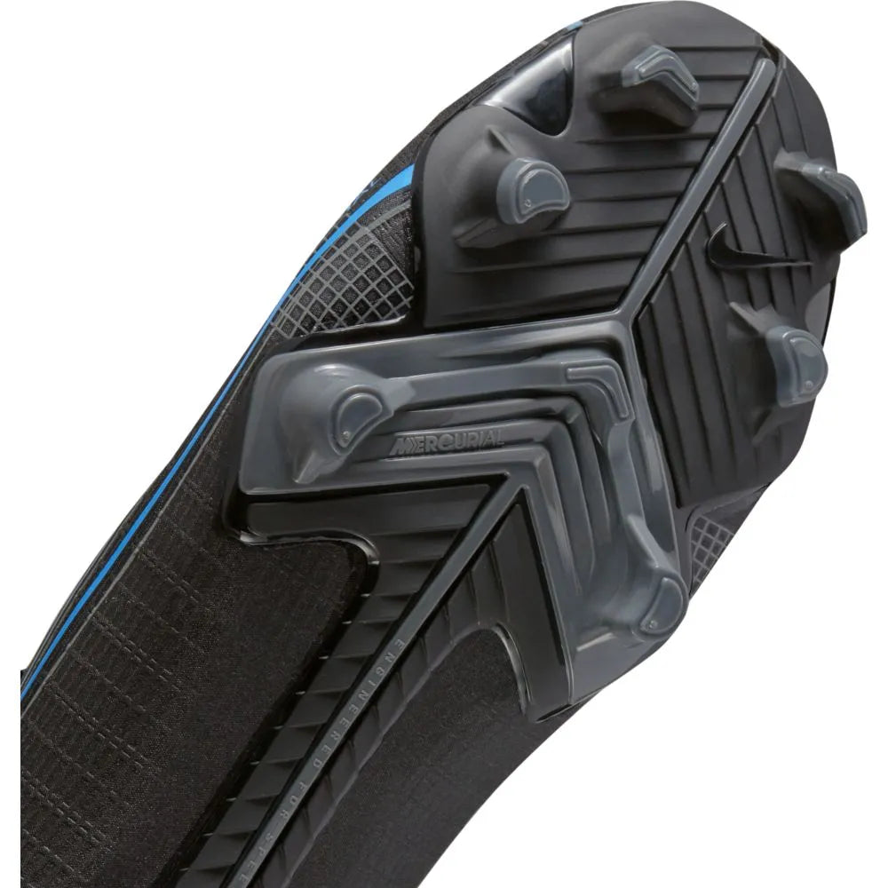 Nike Vapor 14 Academy FG-MG - Black-Blue (Detail 1)