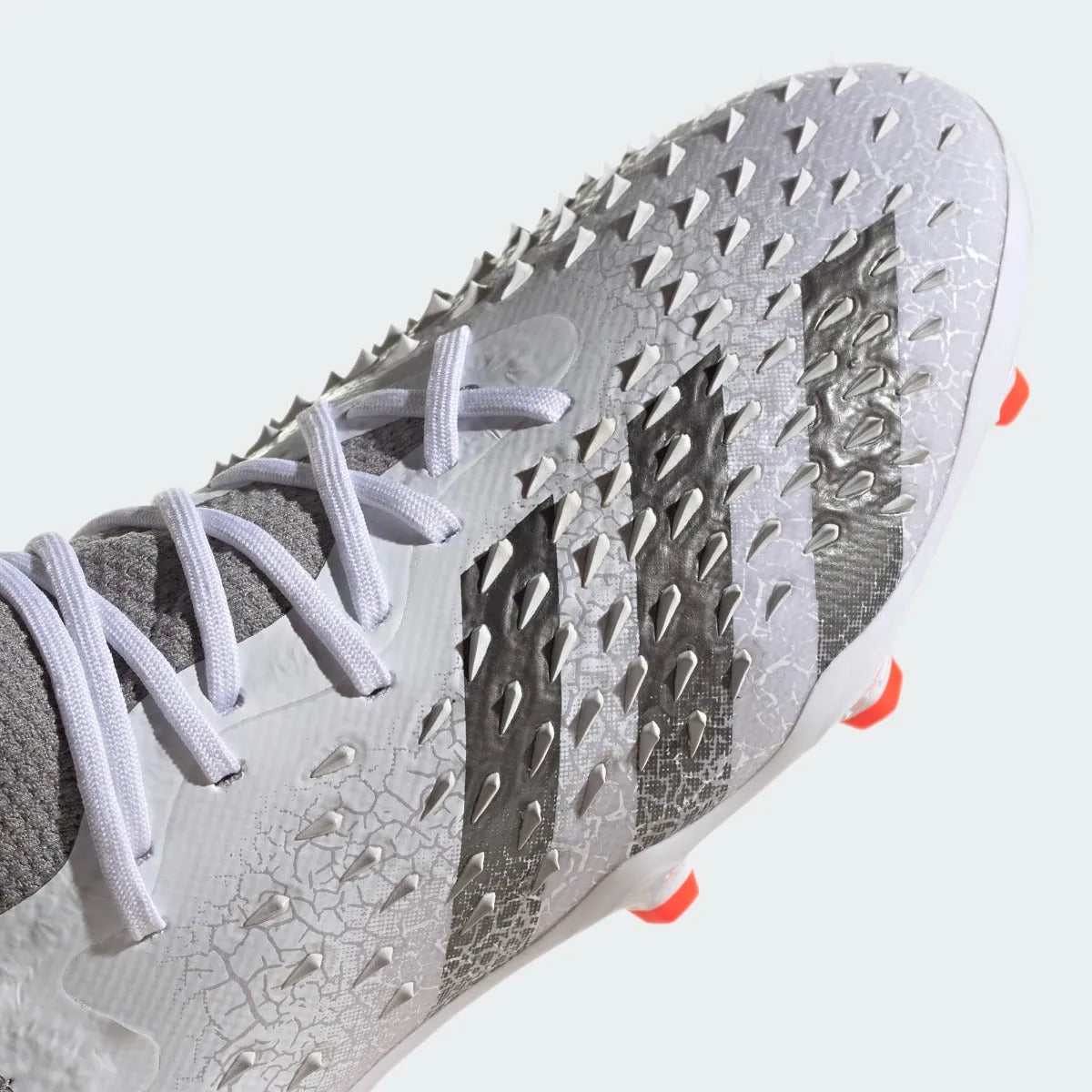 Adidas JR Predator Freak .1 FG - White-Iron Metallic (Detail 1)