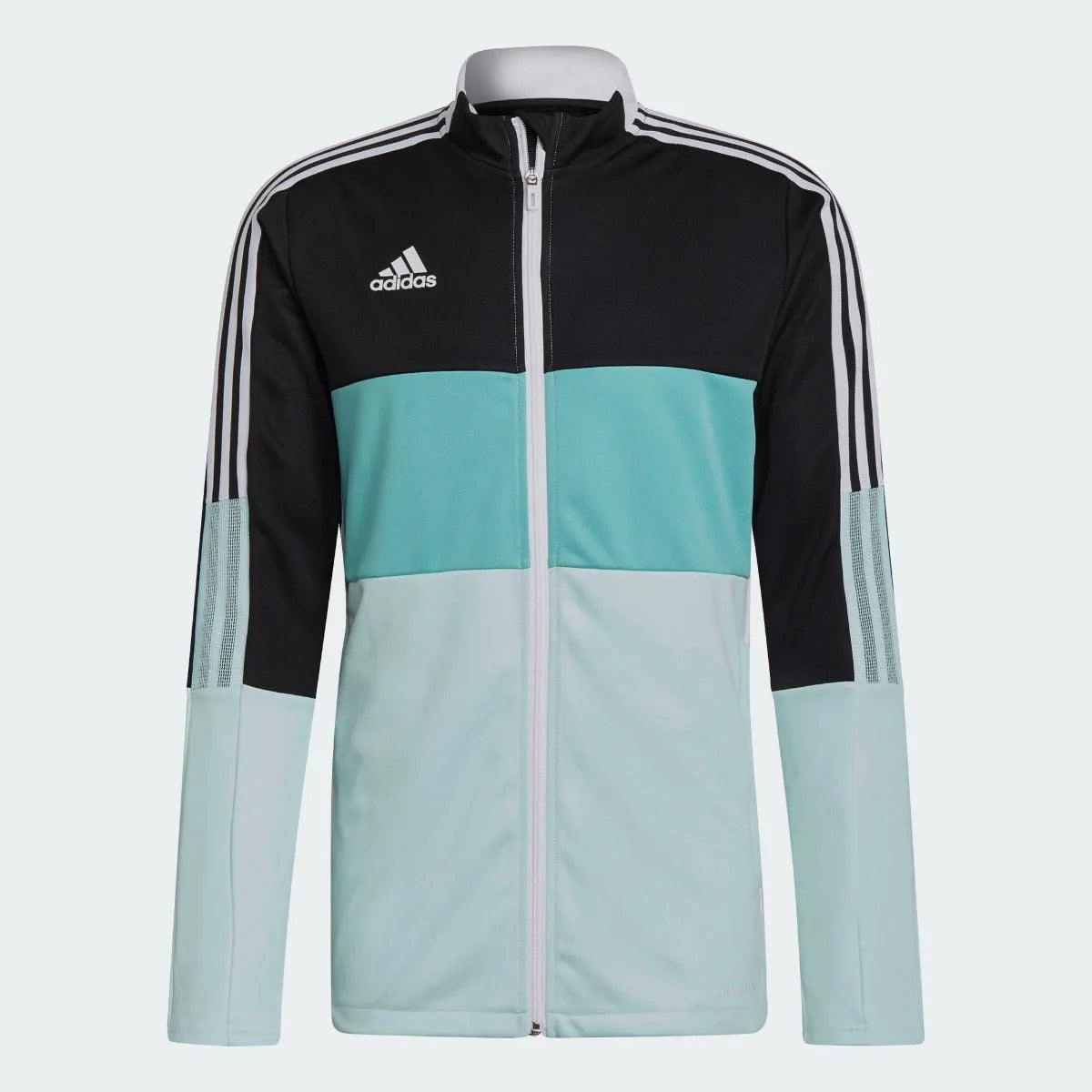 Adidas Tiro Track Jacket - Black-Halo Mint (Front)