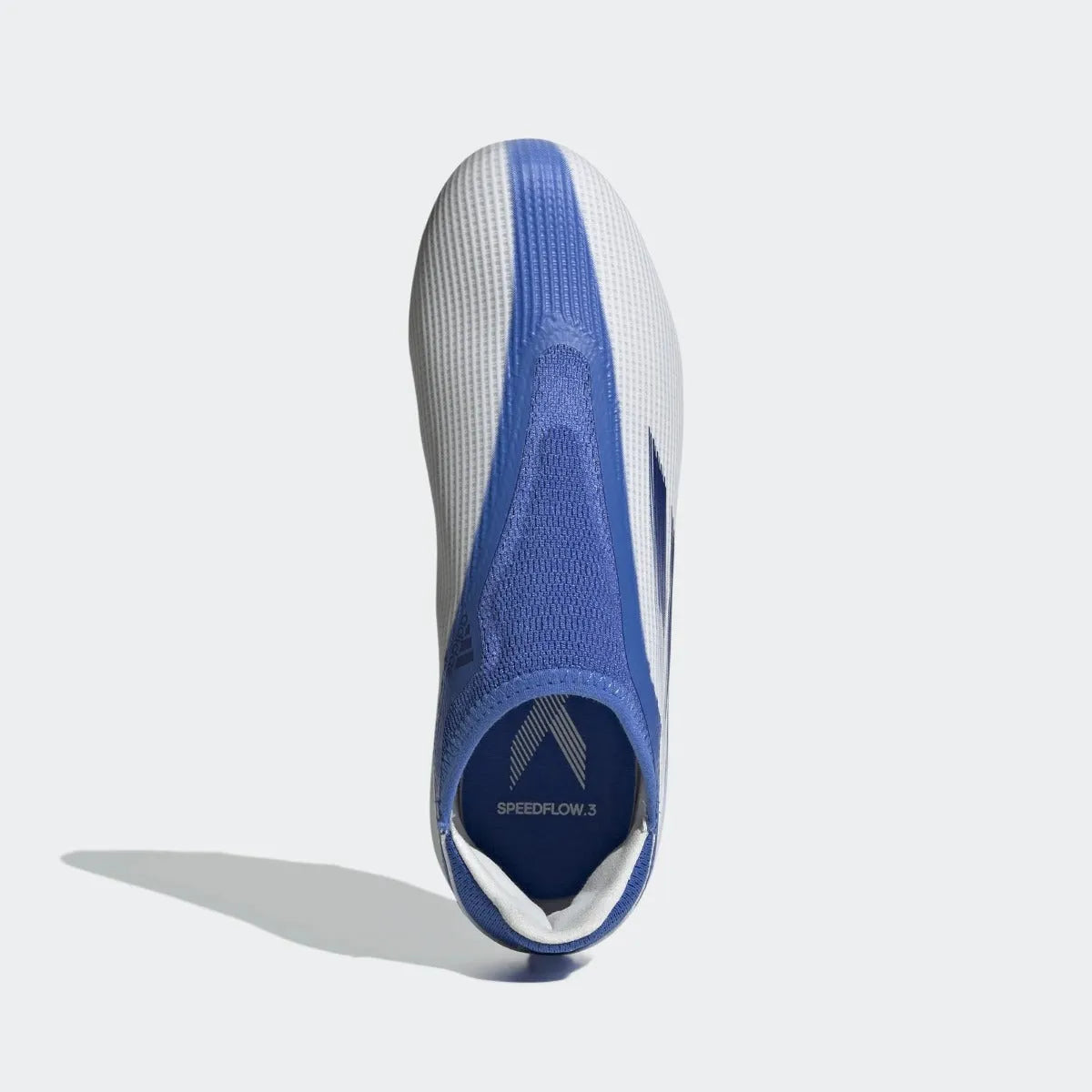 adidas JR X Speedflow .3 Laceless FG - White-Hi Res Blue (Top)
