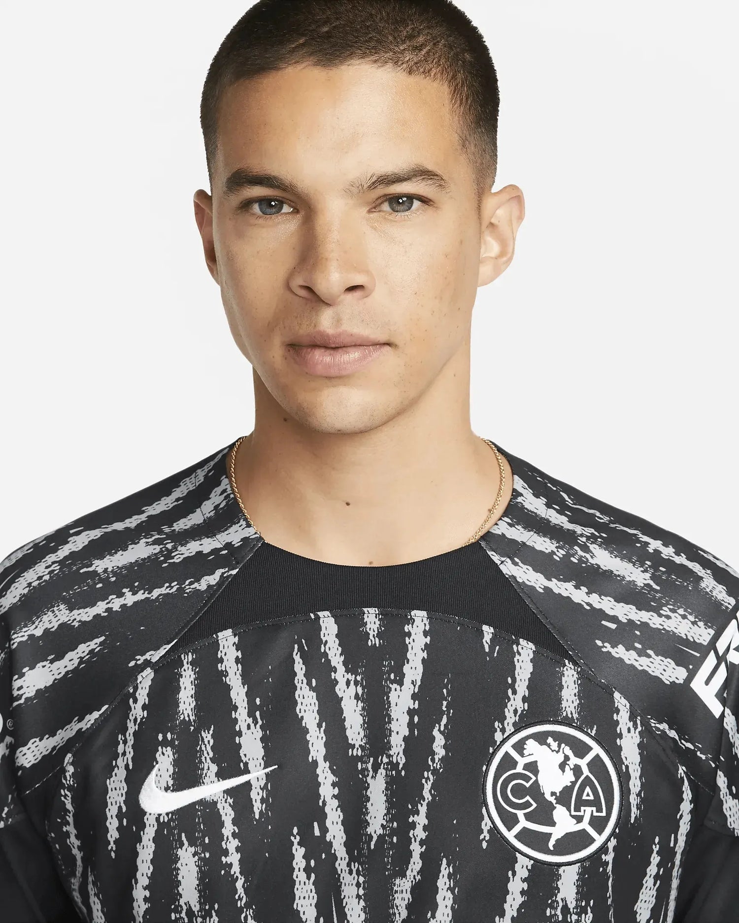 Nike 2022-23 Club America Long Sleeve Goalkeeper Jersey - Black-Grey (Detail 1)
