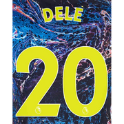 Tottenham 2021/22 Away Dele #20 Jersey Name Set-Yellow (Main)