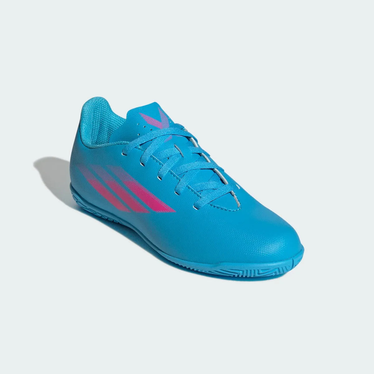 adidas Kids X Speedflow .4 Indoor - Sky Rush-Shock Pink (Diagonal 1)