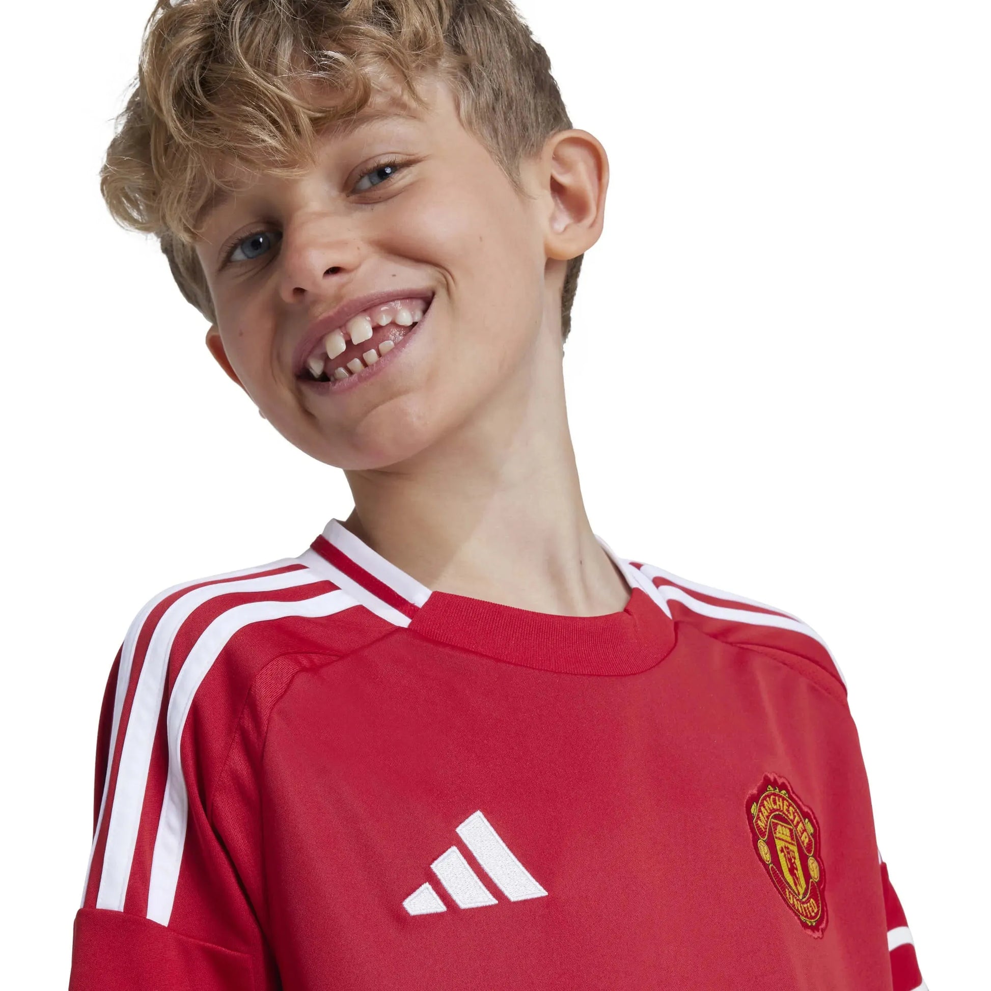 adidas 2024-25 Manchester United Youth Stadium Home Jersey (Detail 1)
