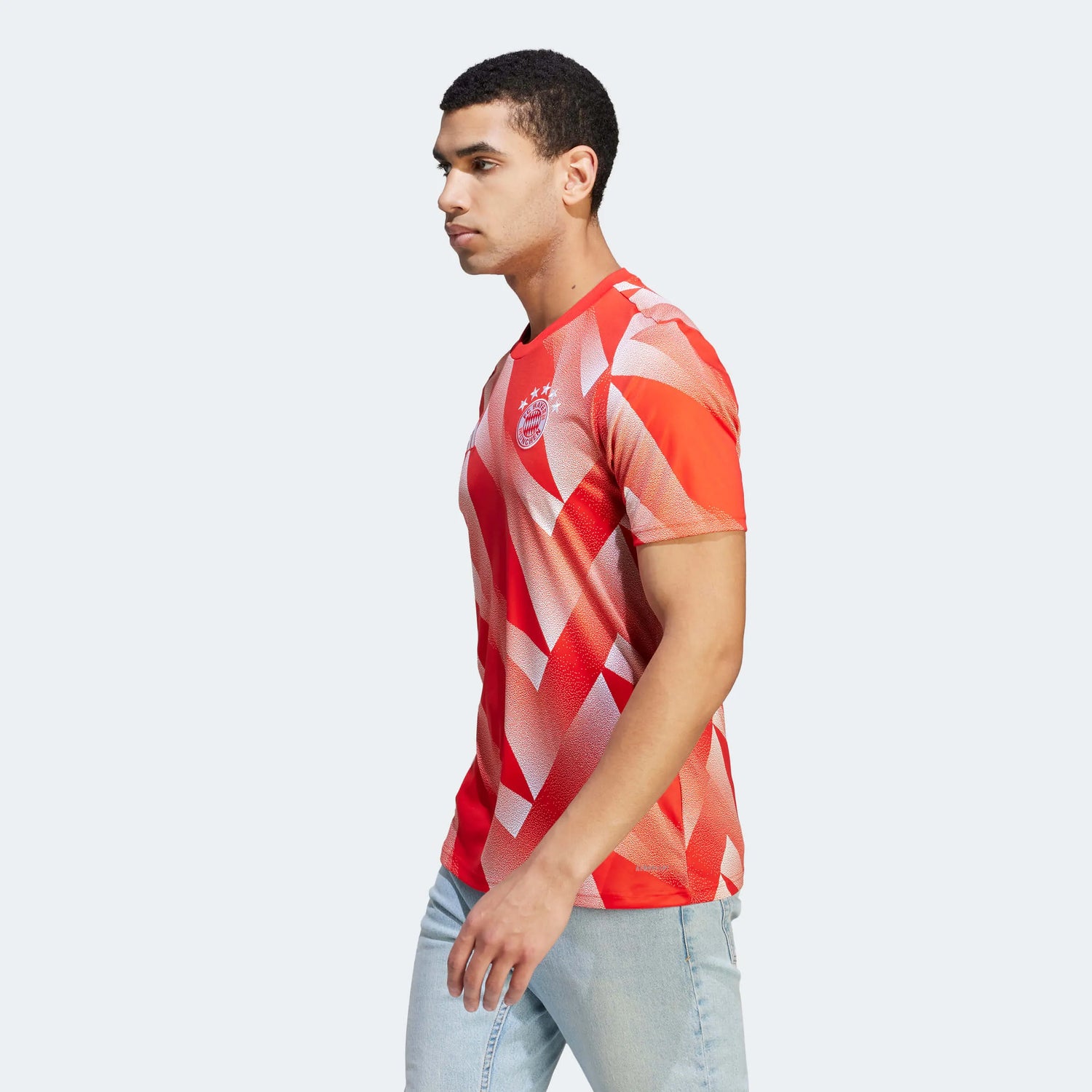 adidas 2023-24 Bayern Munich Men's Pre-Match Jersey (Model - Side)