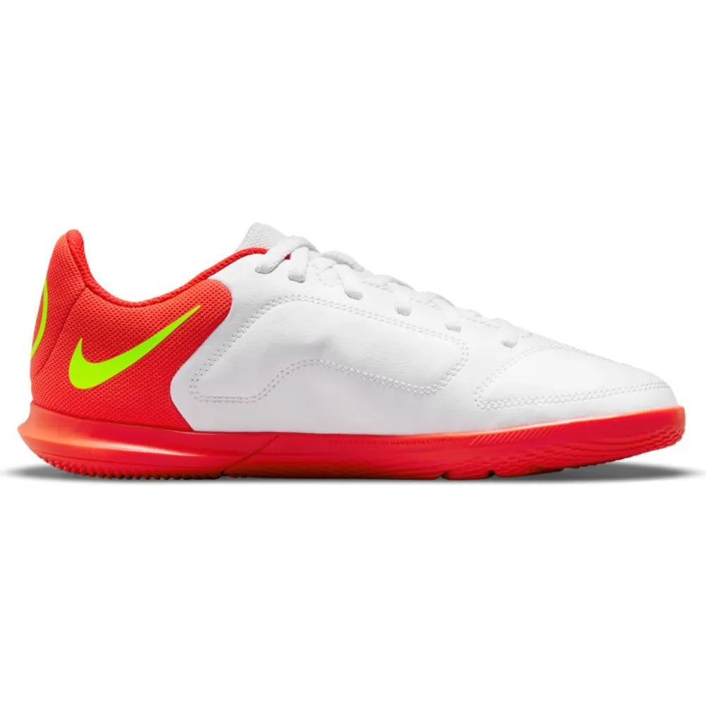 Nike JR Legend 9 Club IC - White-Volt-Crimson (Side 2)