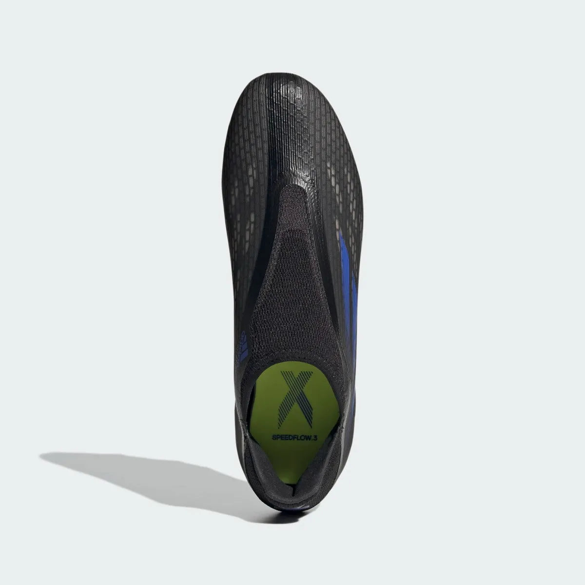 Adidas X Speedflow .3 Laceless FG - Black-Sonic Ink (Top)