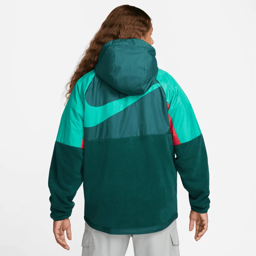 Nike 2022-23 Liverpool Winterized AWF Jacket - Atomic Teal-Siren Red (Model - Back)