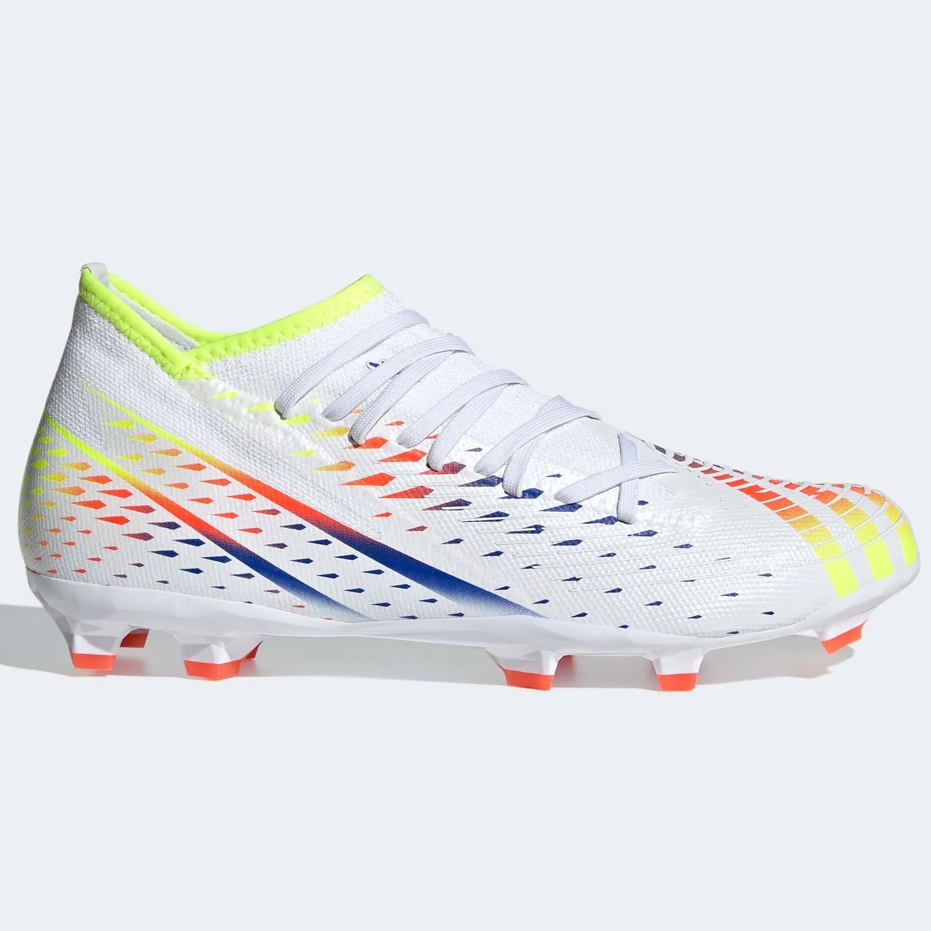 adidas Predator Edge.3 FG - White-Yellow-Blue (Side 1)