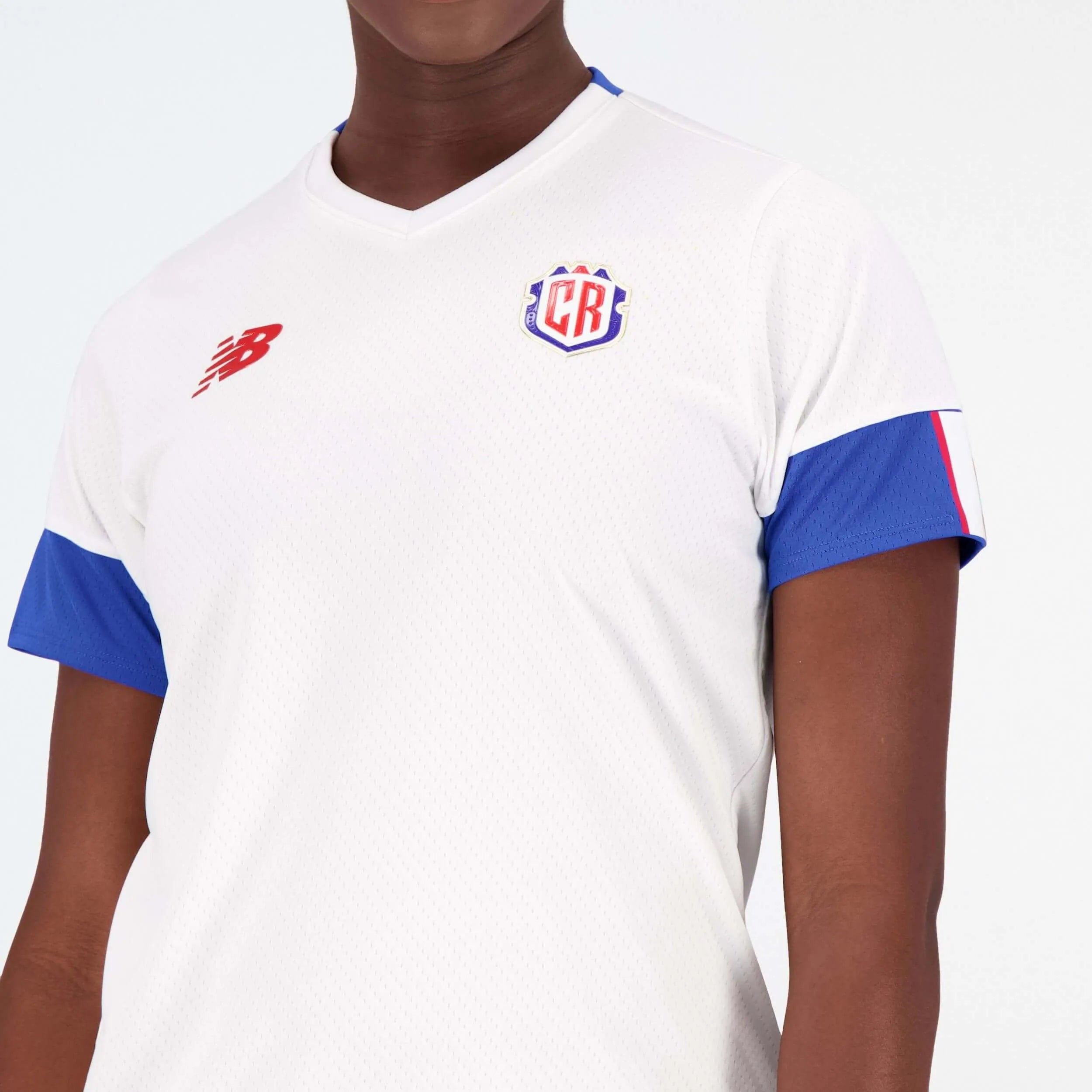New Balance 2022-23 Women's Costa Rica Away Jersey - White (Detail 1)
